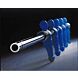 2-speler stang met gegoten pop blauw