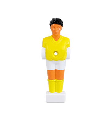Voetbaltafel poppetje Pegasi | Geel-wit | 12.7