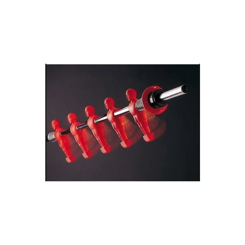 1 Speler stang met gegoten pop rood