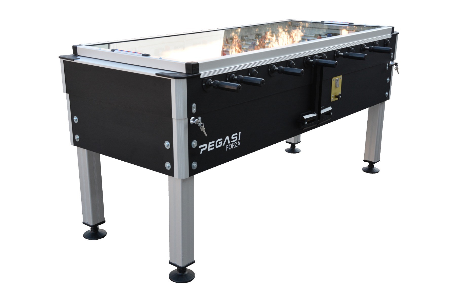Voetbaltafel Pegasi | Forza XL Premium | Glasplaat | Muntinworp | 6 spelers afbeelding